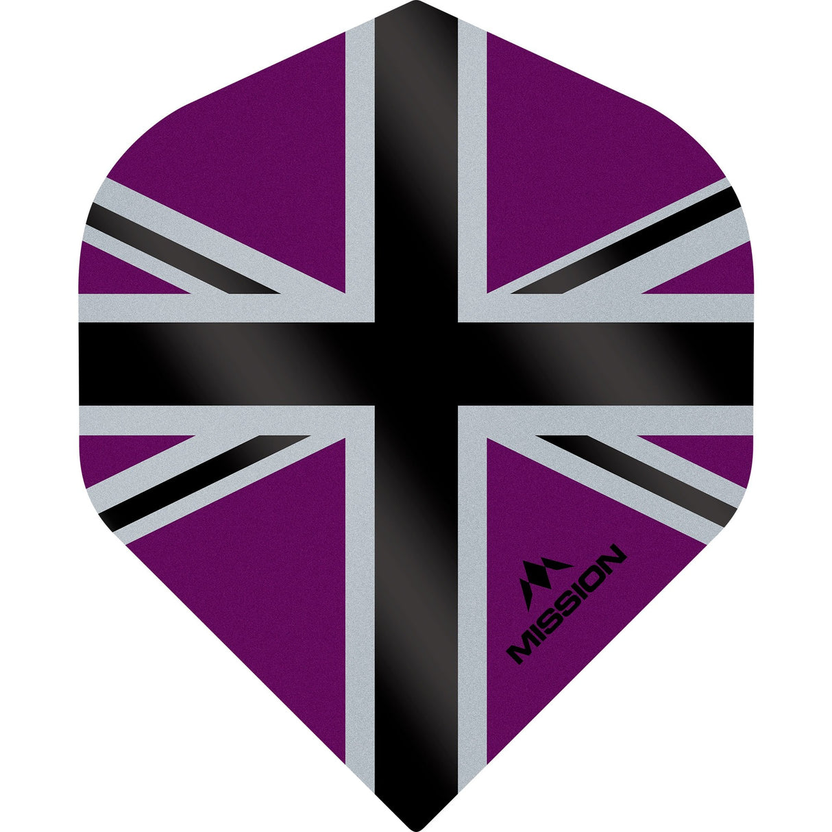 Mission Alliance-X Union Jack Dart Flights - No2 - Std Purple Black
