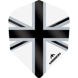 Mission Alliance-X Union Jack Dart Flights - No6 - Std White Black