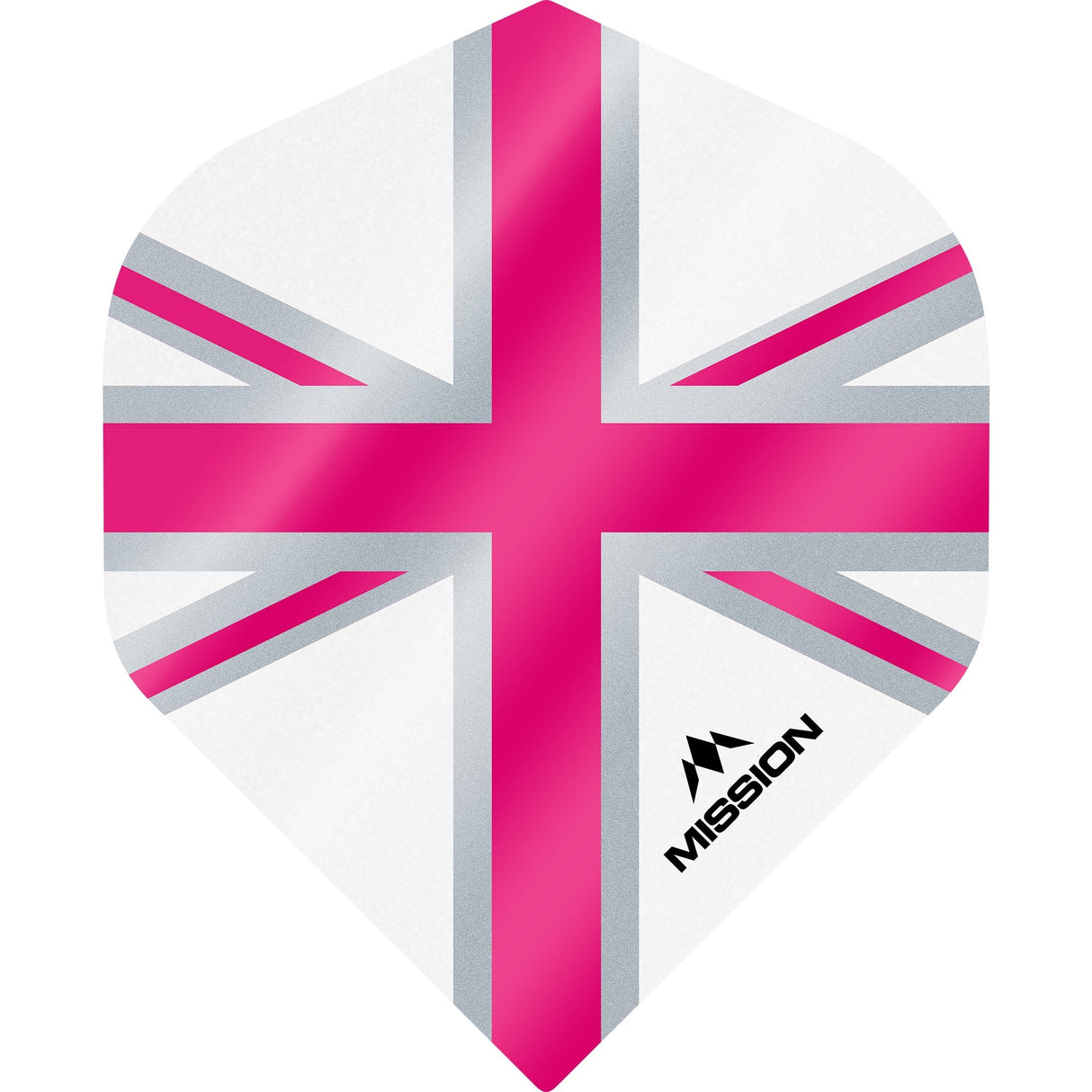 Mission Alliance Union Jack Dart Flights - No2 - Std - White White Pink