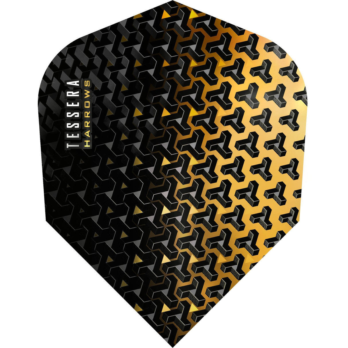 Harrows Tessera Dart Flights - No6 - Std Sunset Gold