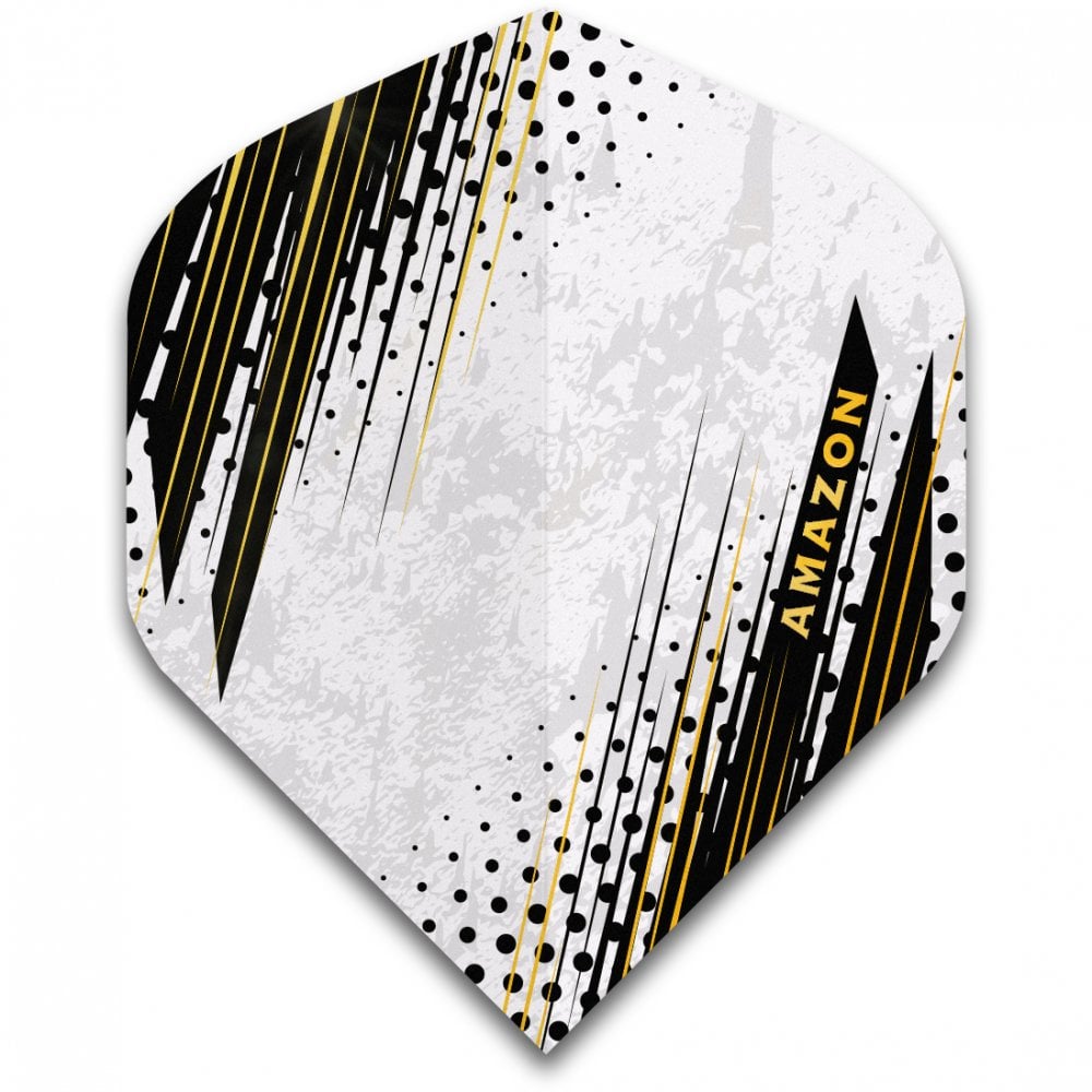 Amazon Oro Dart Flights - No2 - Std - Black White