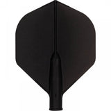 Cuesoul - Tero Flight System - Dart Flights - AK4 - Standard - Solid Black