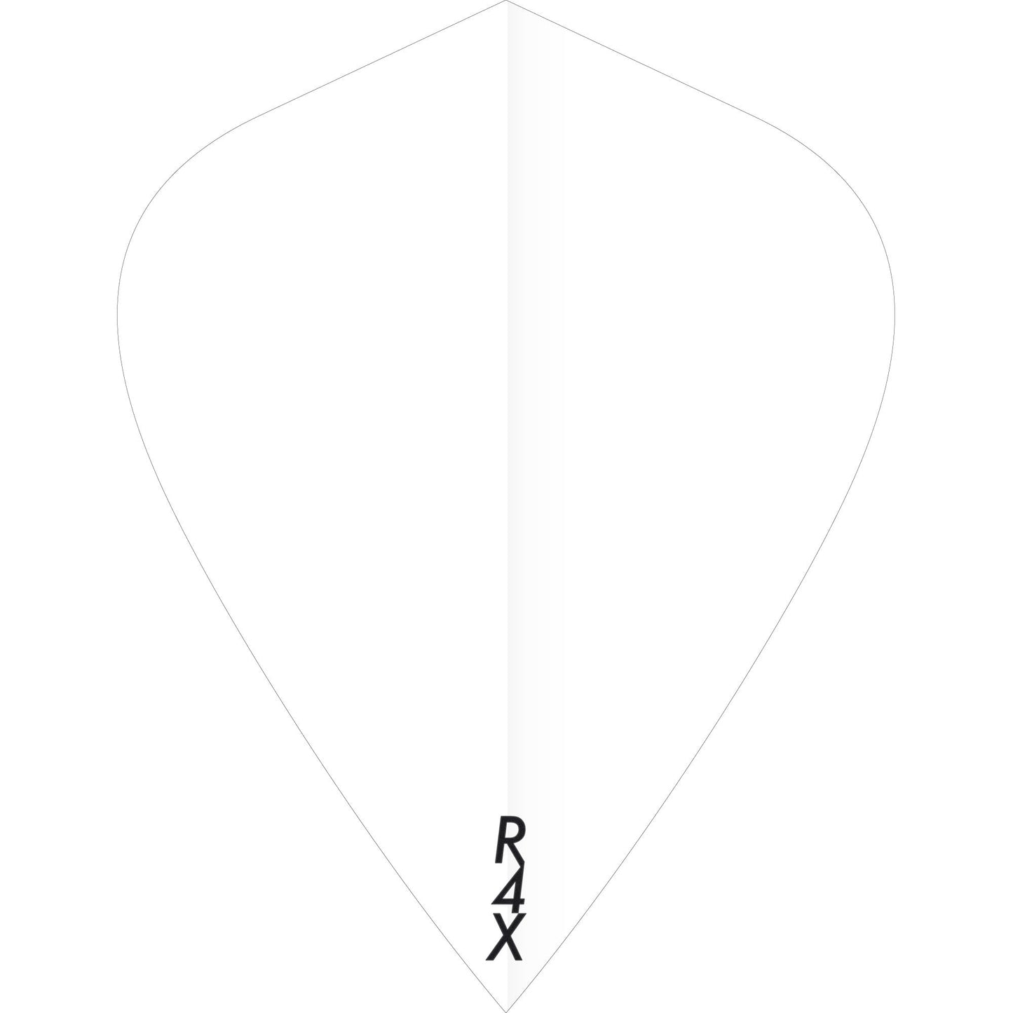 Ruthless R4X - Solid - Dart Flights - 100 Micron - Kite White