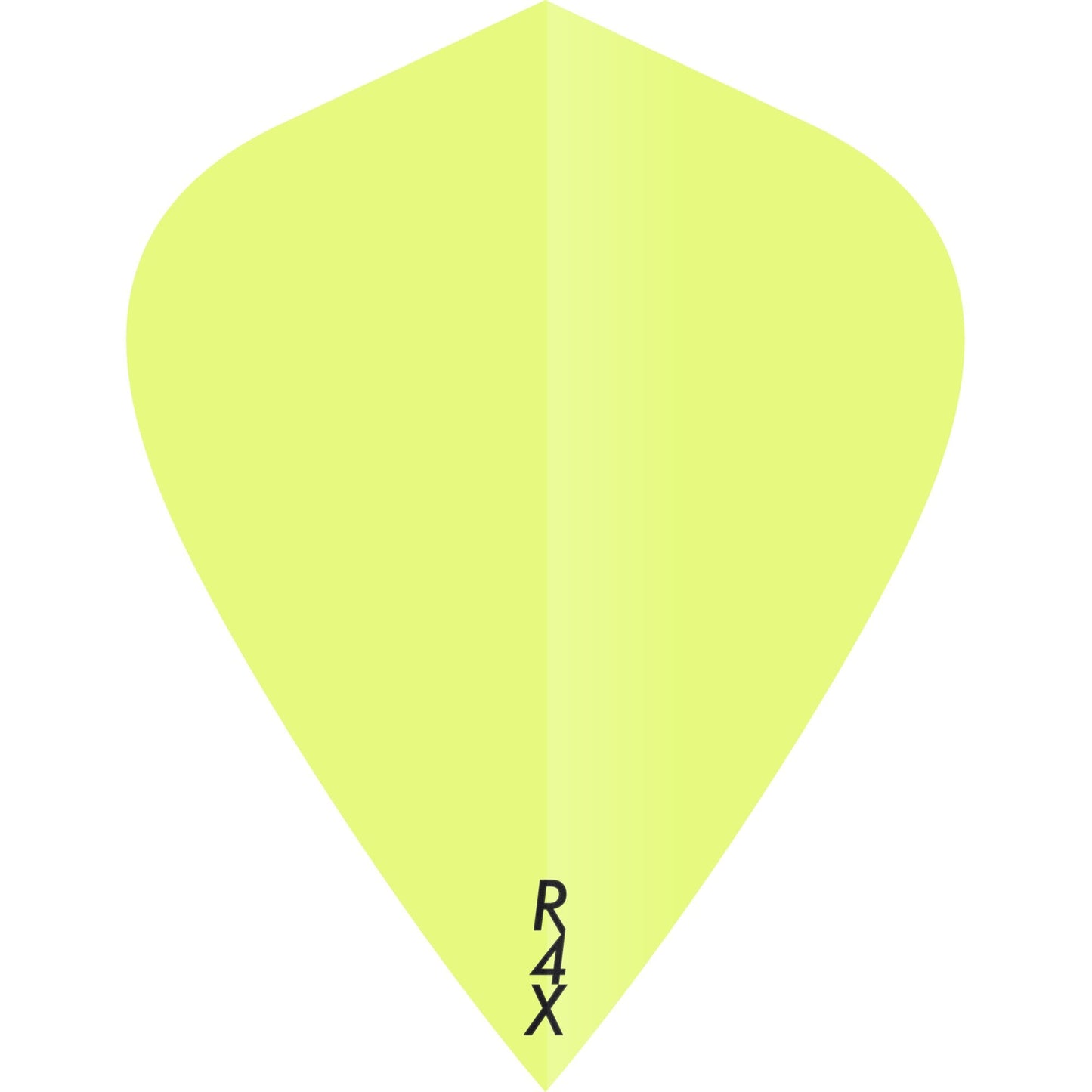 Ruthless R4X - Solid - Dart Flights - 100 Micron - Kite Fluro Yellow