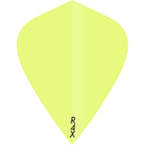 Ruthless R4X - Solid - Dart Flights - 100 Micron - Kite Fluro Yellow