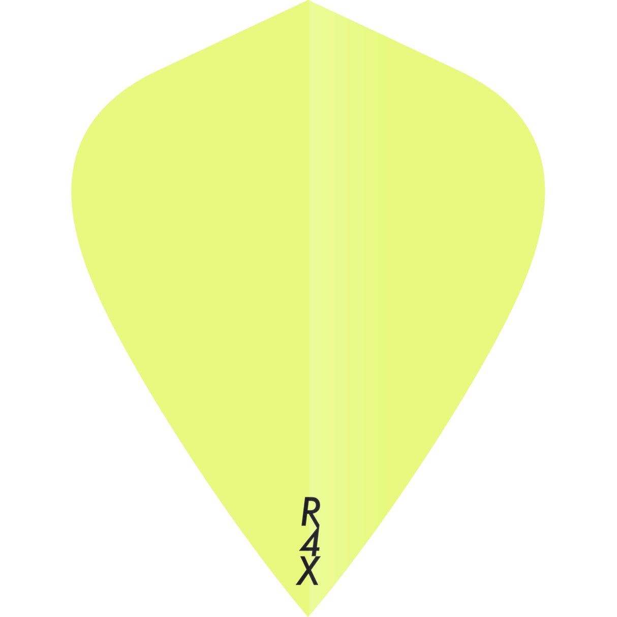 Ruthless R4X - Solid - Dart Flights - 100 Micron - Kite Fluro Yellow