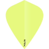 Ruthless R4X - Solid - Dart Flights - 100 Micron - Kite Fluro Yellow