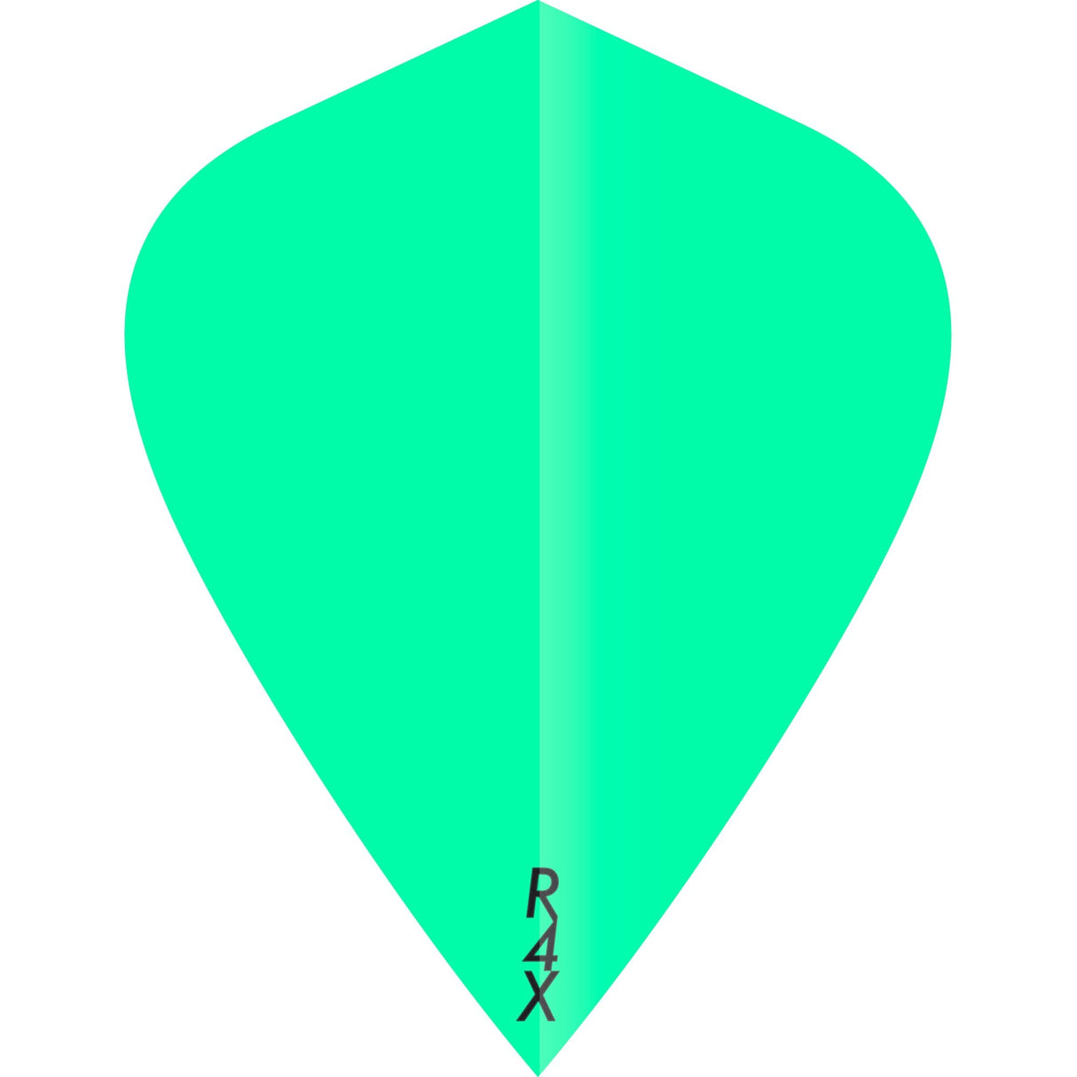 Ruthless R4X - Solid - Dart Flights - 100 Micron - Kite Fluro Green