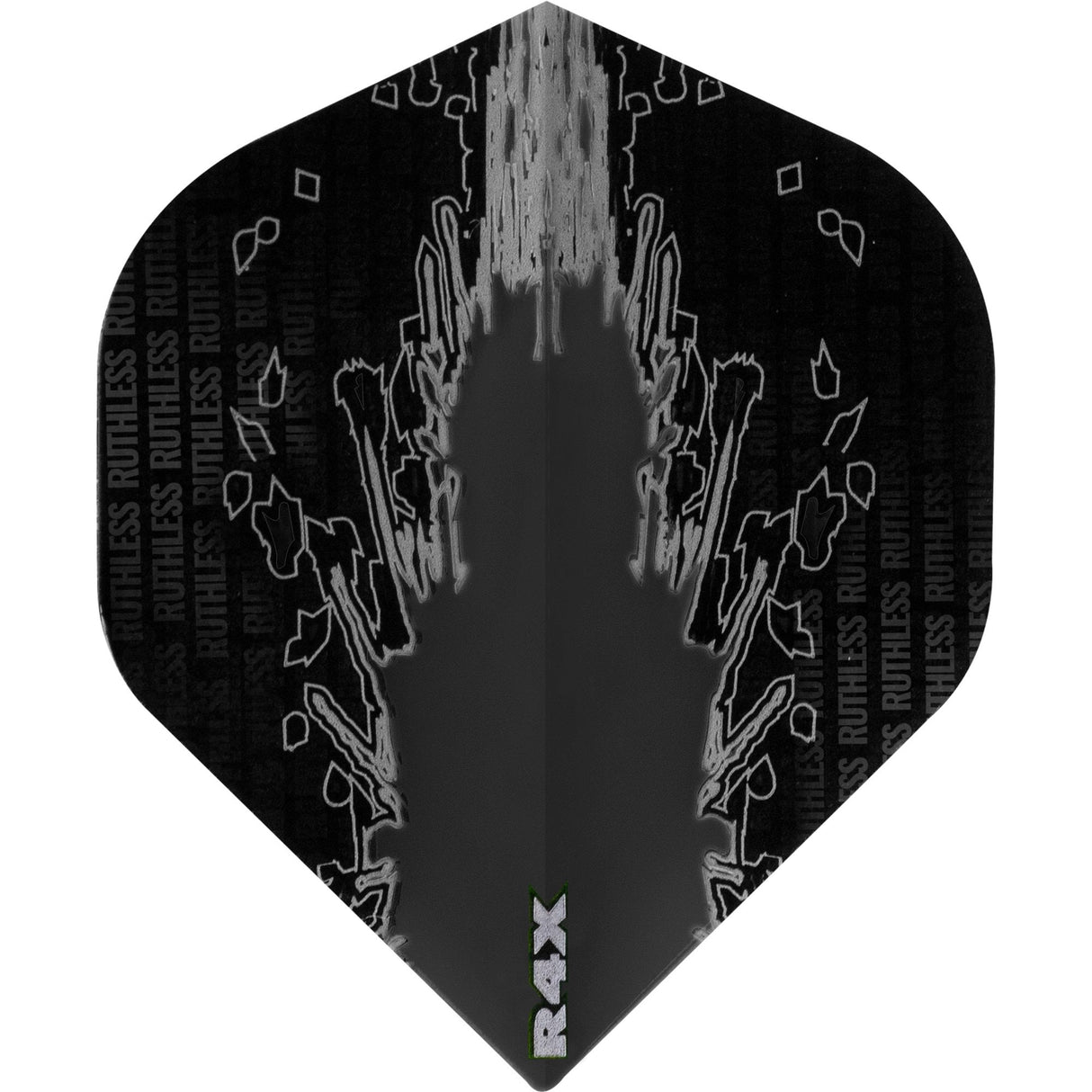 Ruthless - High Impact - Dart Flights - 100 Micron - No2 - Std Black