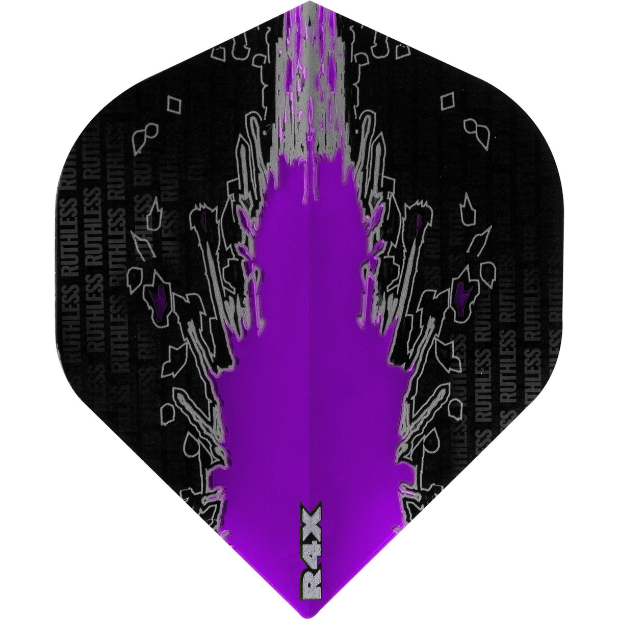 Ruthless - High Impact - Dart Flights - 100 Micron - No2 - Std Purple