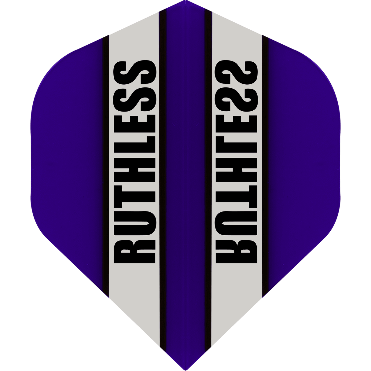 Ruthless - Clear Panel - Dart Flights - 100 Micron - No2 - Std Purple