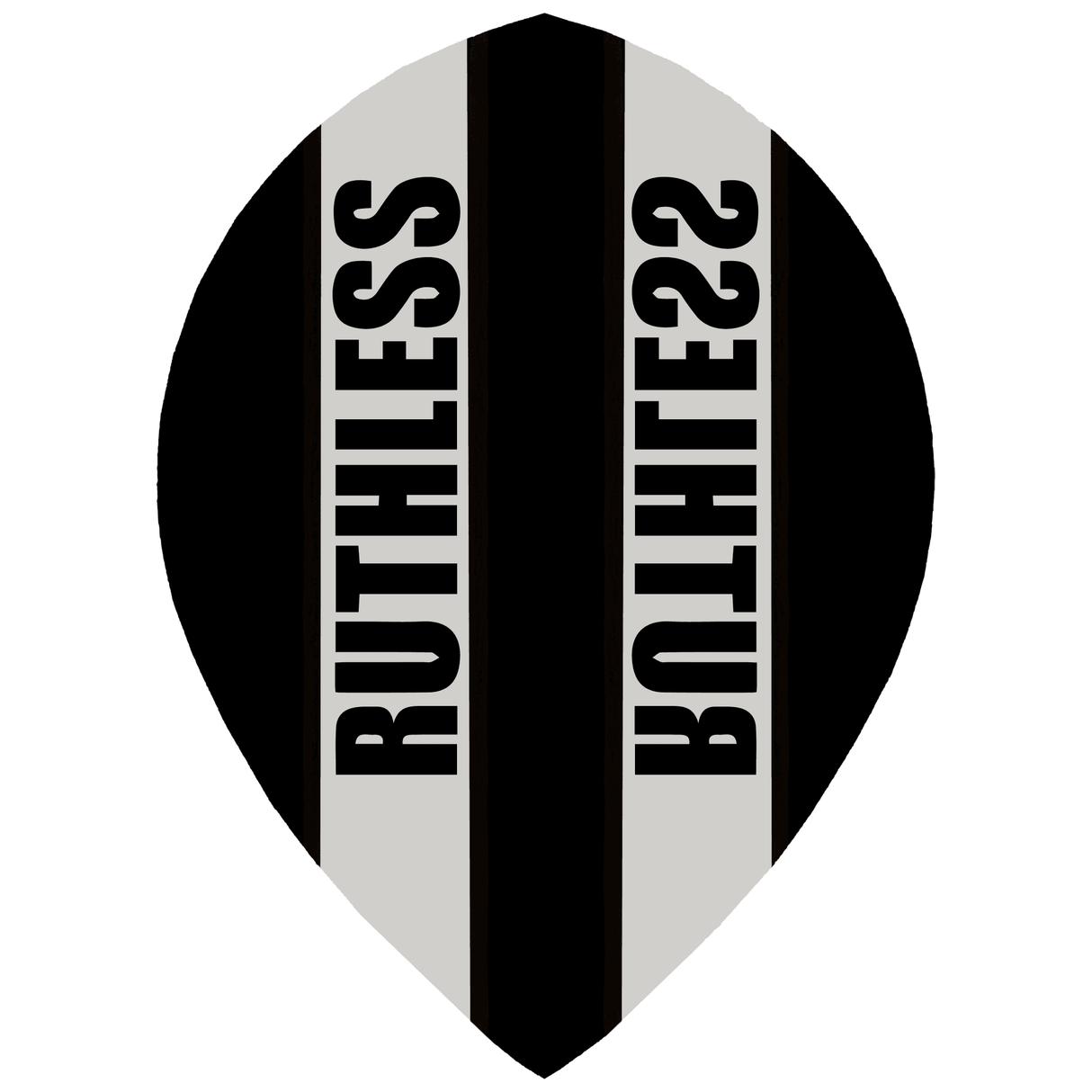 Ruthless - Clear Panel - Dart Flights - 100 Micron - Pear Black