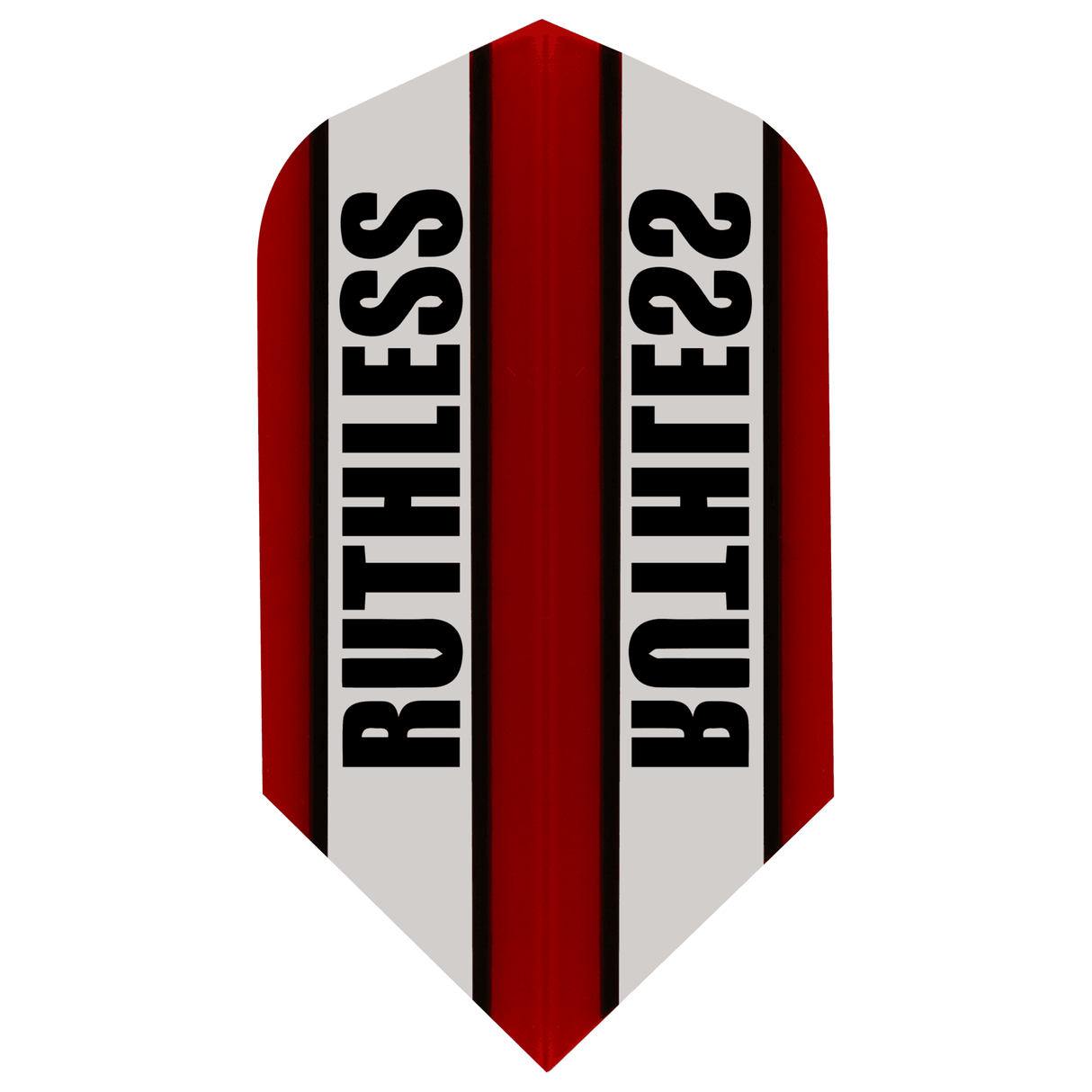 Ruthless - Clear Panel - Dart Flights - 100 Micron - Slim Red