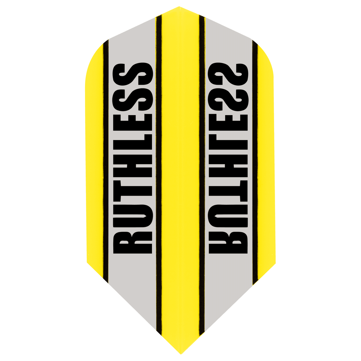 Ruthless - Clear Panel - Dart Flights - 100 Micron - Slim Yellow