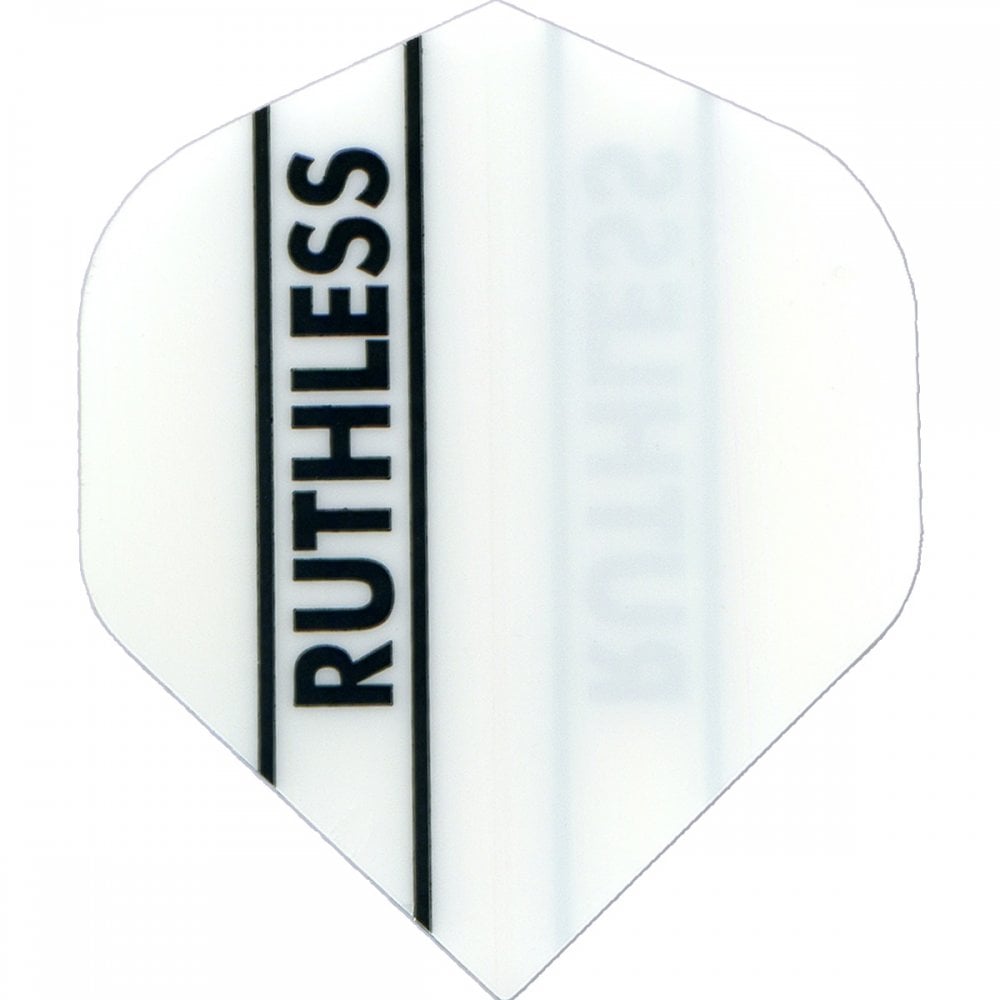 Ruthless - Solid Panel - Dart Flights - 100 Micron - No2 - Std White