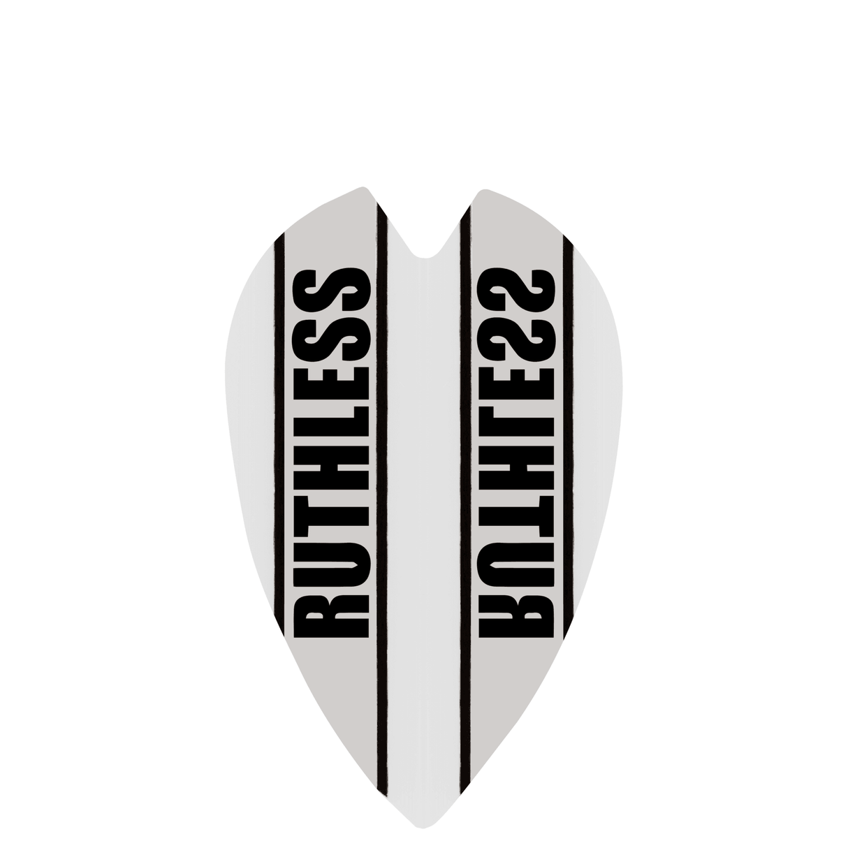 Ruthless - Clear Panel - Dart Flights - 100 Micron - Mini Retro White