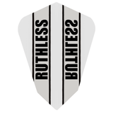 Ruthless - Clear Panel - Dart Flights - 100 Micron - Fantail White
