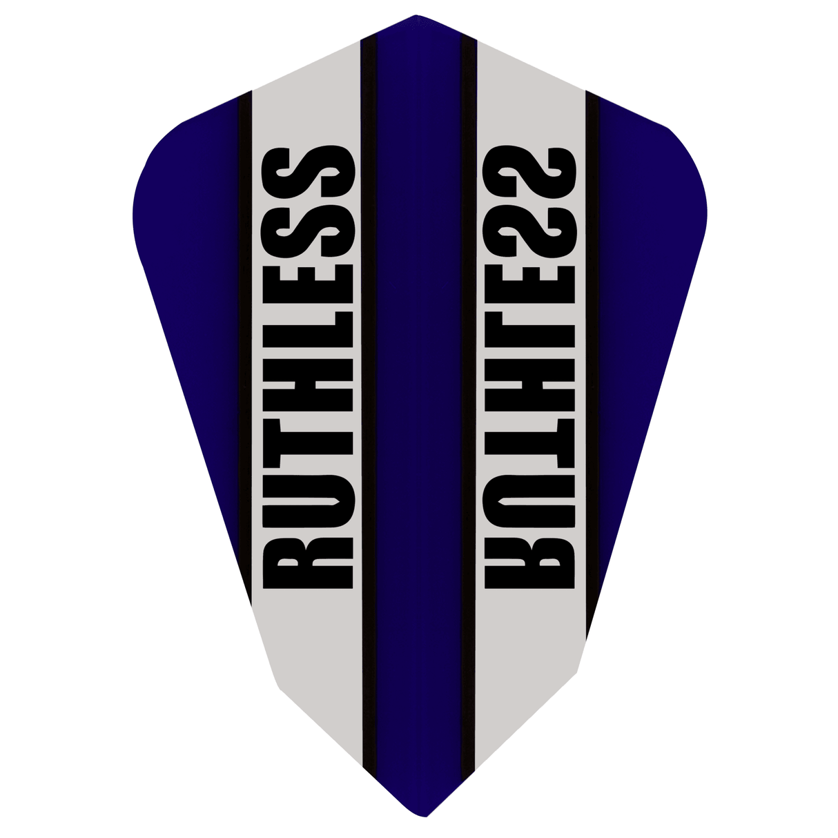 Ruthless - Clear Panel - Dart Flights - 100 Micron - Fantail Blue