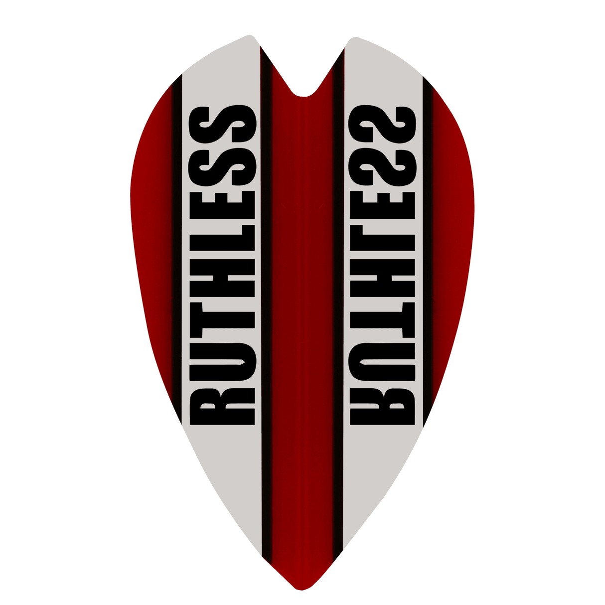 Ruthless - Clear Panel - Dart Flights - 100 Micron - Retro Red
