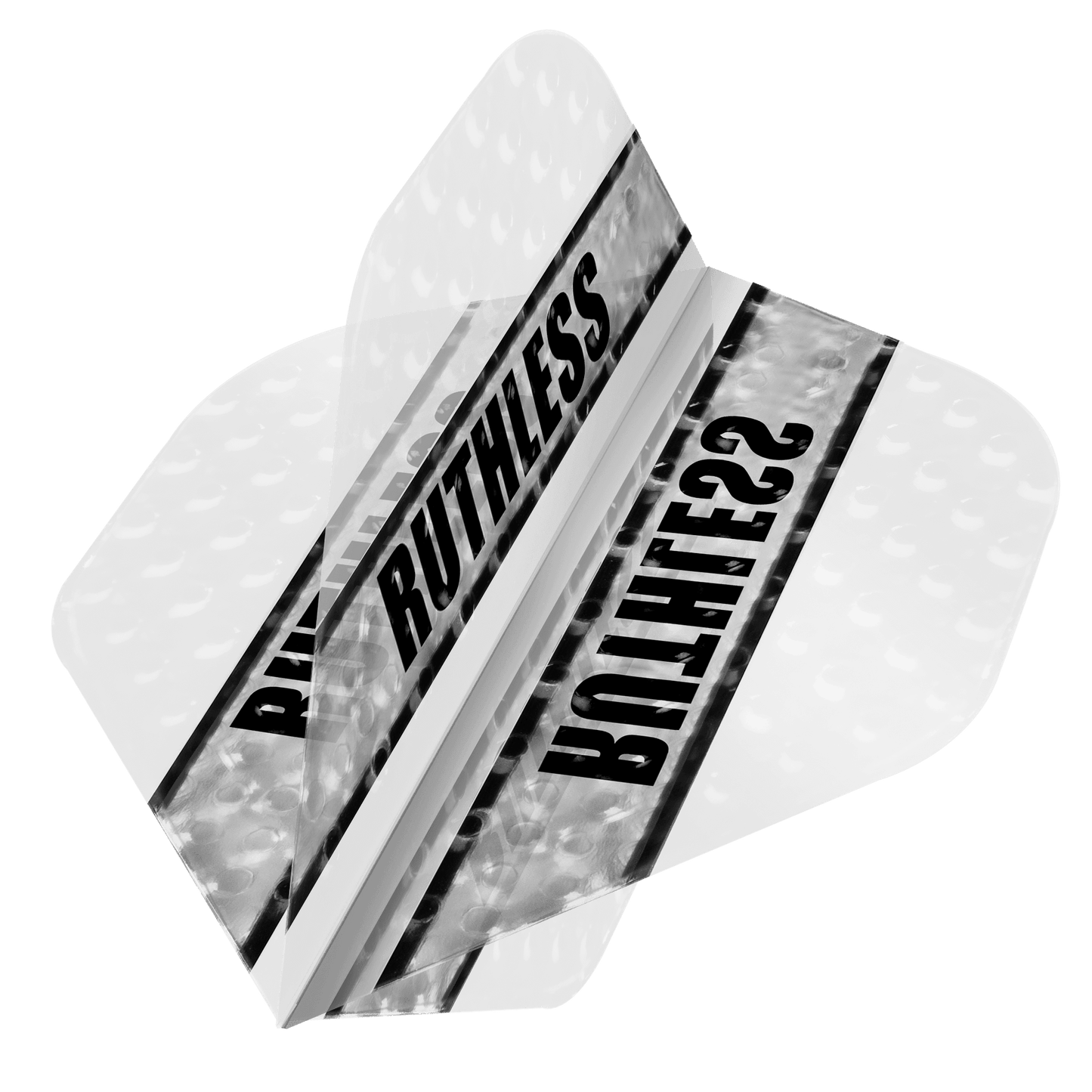 Ruthless - Clear Panel Embossed - Dart Flights - 100 Micron - No2 - Std