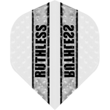 Ruthless - Clear Panel Embossed - Dart Flights - 100 Micron - No2 - Std White