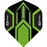 Datadart Dart Flights - Hex - No2 - Std - Black Black Green