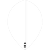 McCoy Power Max Dart Flights - 150 Micron - Pear - Solid White