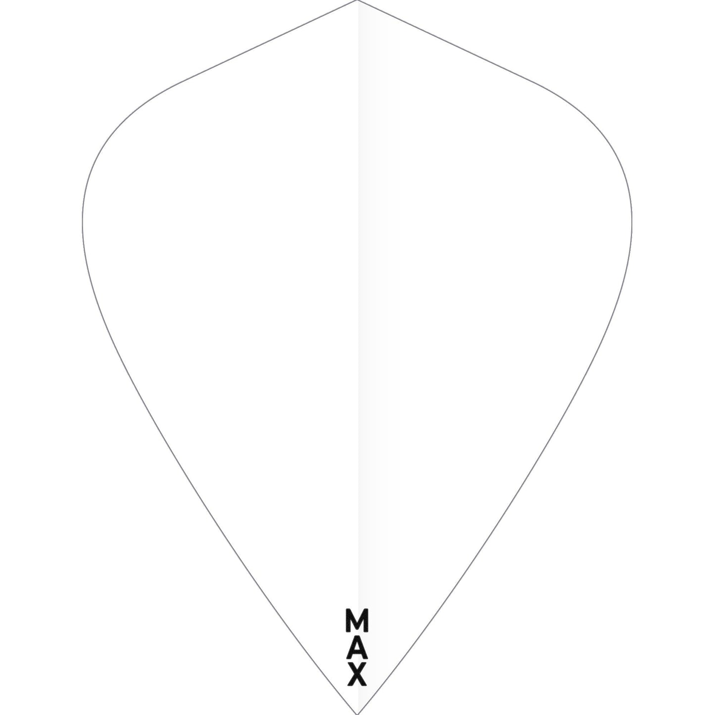 McCoy Power Max Dart Flights - 150 Micron - Kite - Solid White