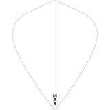 McCoy Power Max Dart Flights - 150 Micron - Kite - Solid White