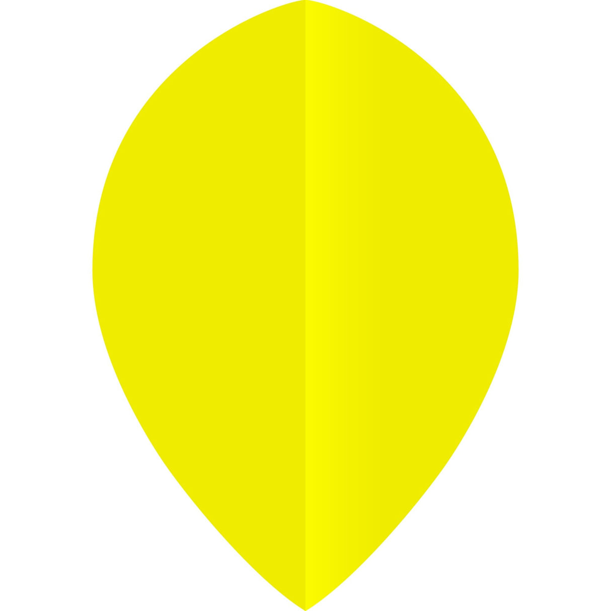 Ruthless Poly Plain - Solid - Dart Flights - 75 Micron - Pear Yellow