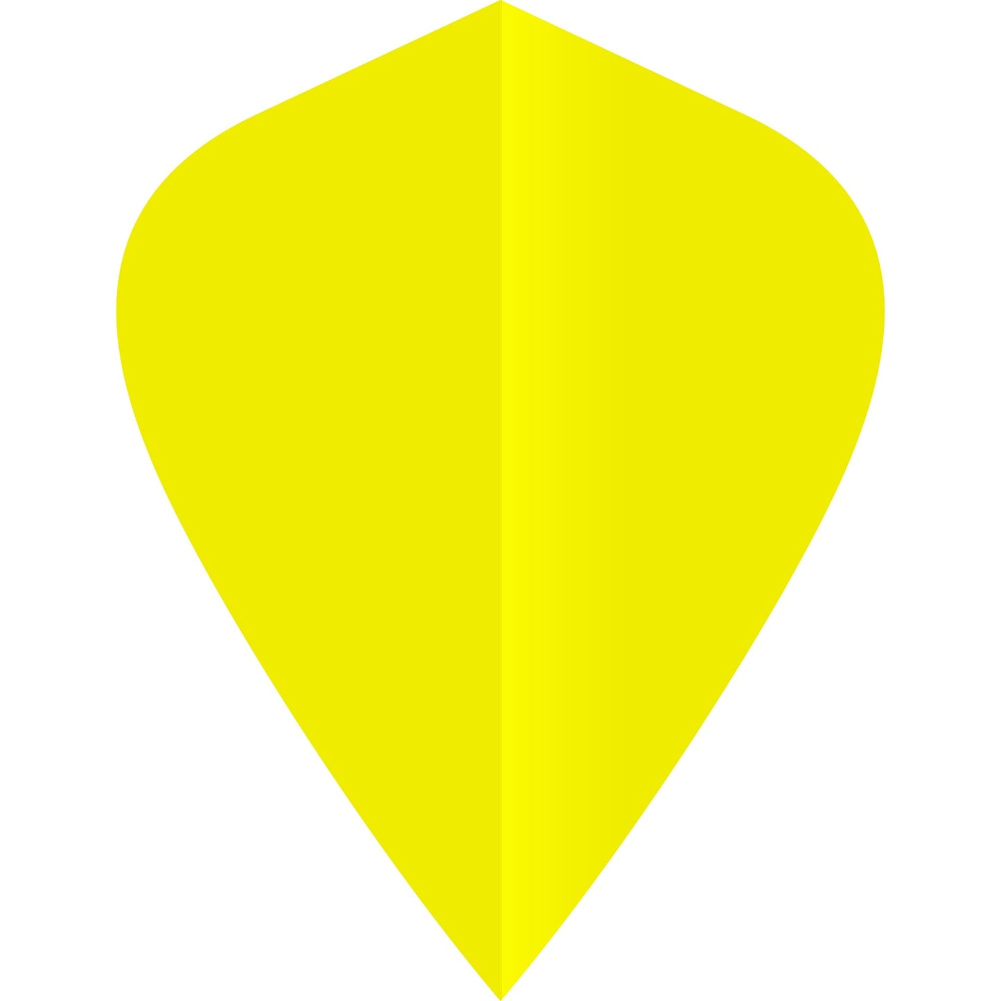Ruthless Poly Plain - Solid - Dart Flights - 75 Micron - Kite Yellow