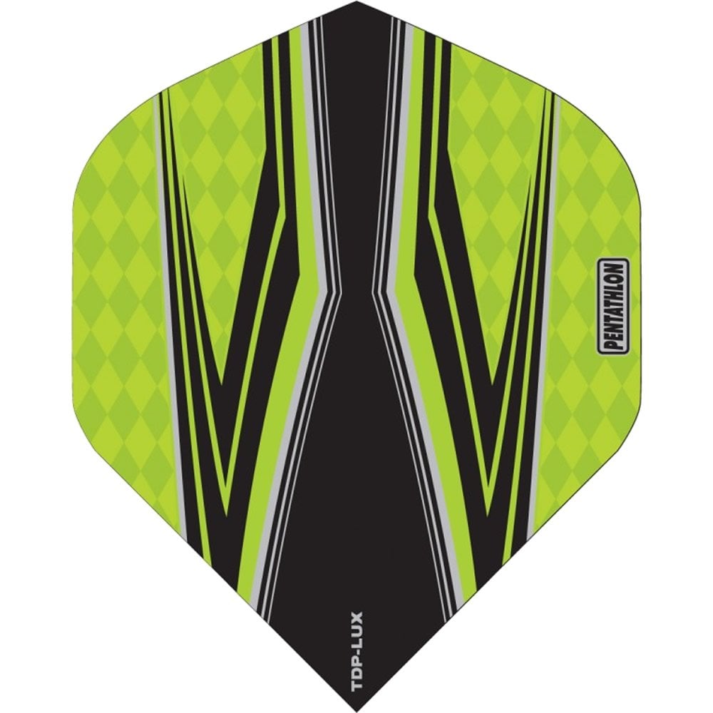 Pentathlon TDP-Lux Dart Flights - Vision Black Centre - No2 - Std Green