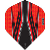 Pentathlon TDP-Lux Dart Flights - Vision Black Centre - No2 - Std Red