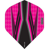 Pentathlon TDP-Lux Dart Flights - Vision Black Centre - No2 - Std Pink