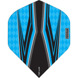 Pentathlon TDP-Lux Dart Flights - Vision Black Centre - No2 - Std Aqua Blue