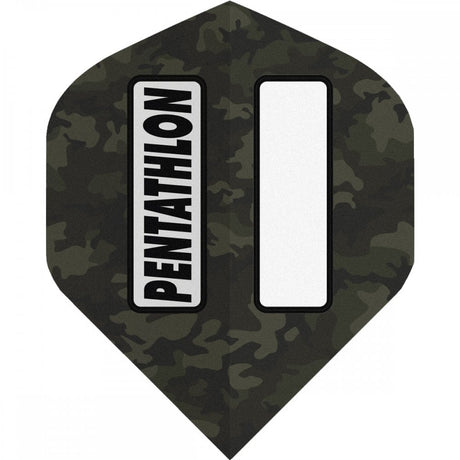 Pentathlon Dart Flights - 100 Micron - Std - No2 - Window - Camoflage - Green