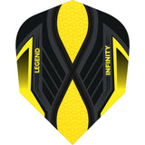 Legend Infinity Dart Flights - 100 Micron - No2 - Std Yellow