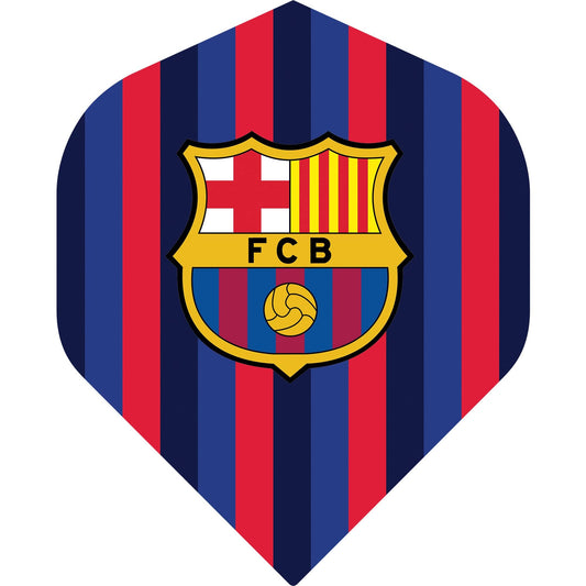 FC Barcelona - Official Licensed - Dart Flights - No2 - Std - F1 - Striped with Crest