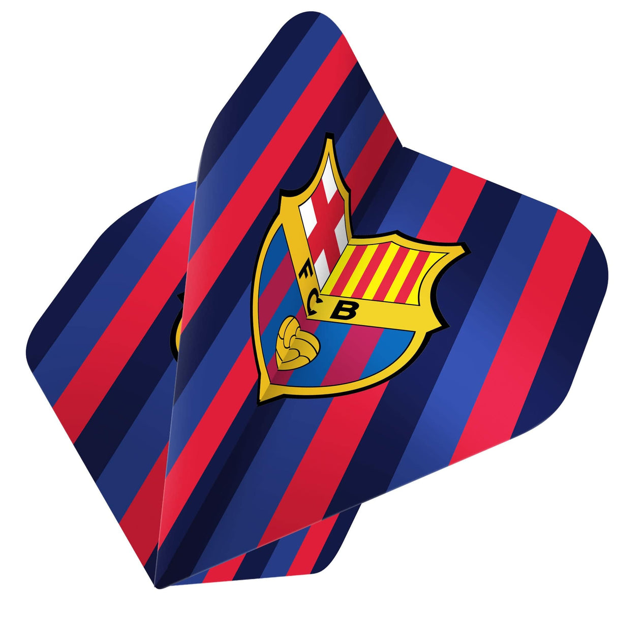 FC Barcelona - Official Licensed - Dart Flights - No2 - Std - F1 - Striped with Crest