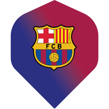 FC Barcelona - Official Licensed - Dart Flights - No2 - Std - F3 - Shaded with Crest