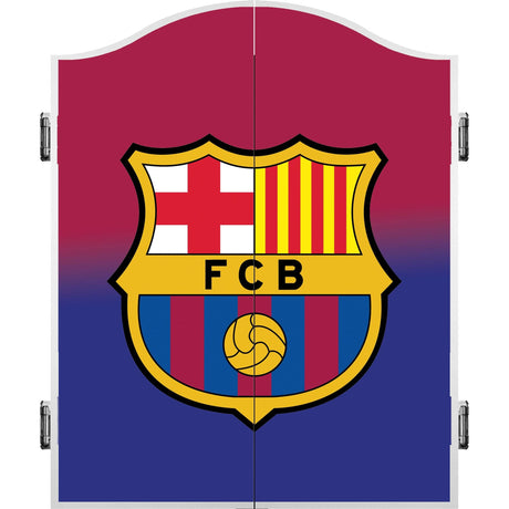 FC Barcelona - Official Licensed - Dartboard Cabinet - C2 - Shaded Crest