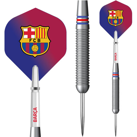 FC Barcelona - Official Licensed - Steel Tip Darts - Brass - BARÇA - 22g 22g