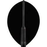 Cosmo Darts - Fit Flight - Set of 3 - Teardrop Dark Black