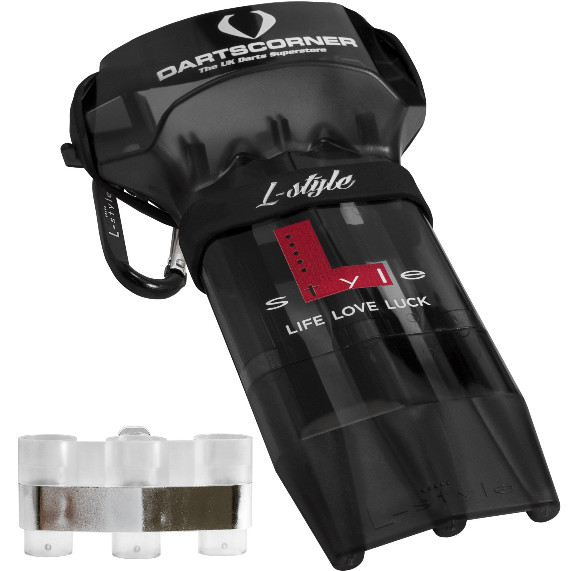 ダーツ KRYSTAL ONE DARTS CASE LOVE LIFE LUCK L-Style - Krystal One - Dart Case - Black - Life Love Luck