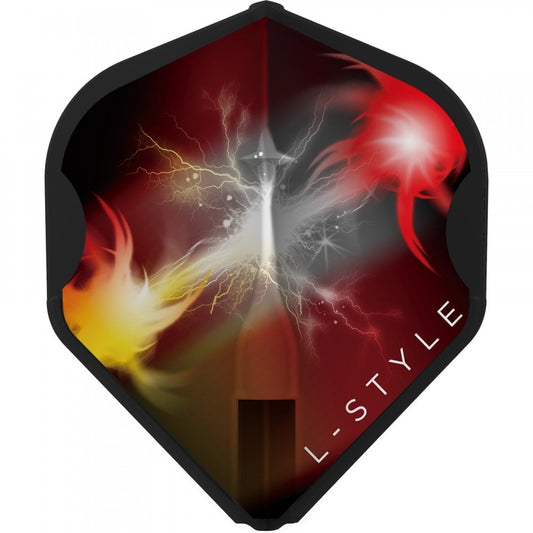 L-Style - EZ L-Flights - Integrated Champagne Ring - L1 - Mensur Suljovic - V1 - Fusion - Black