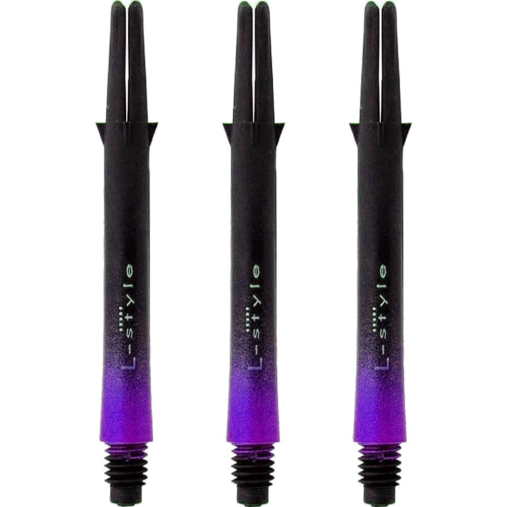L-Style - L Shafts - Carbon Two Tone - Black and Purple - Short L Style 330 47mm Medium