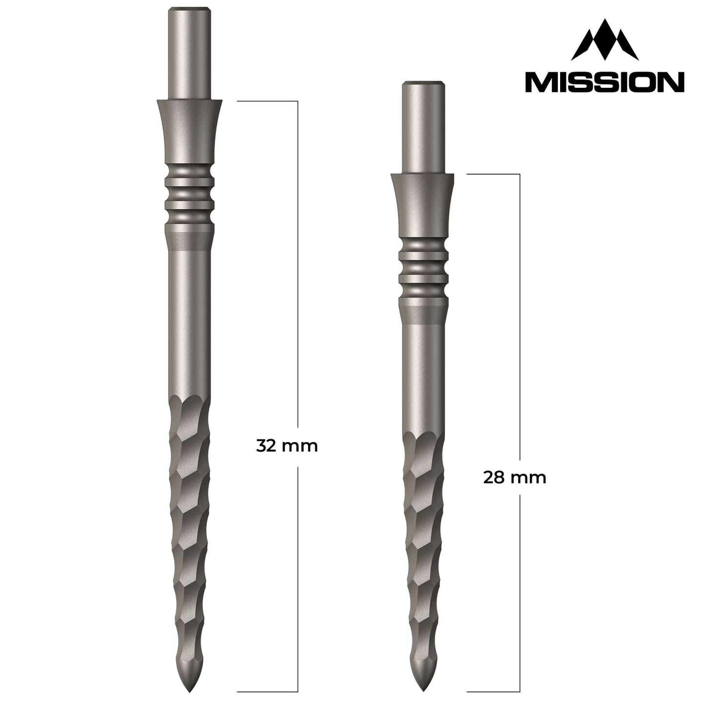 Mission Sniper Points - Steel Tip - Precision Spare Points - Lunar FS - Silver