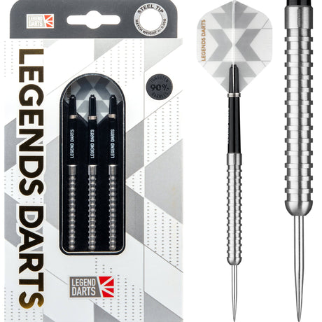 Legend Darts - Steel Tip - 90% Tungsten - Pro Series - V12 - Square Cut 22g