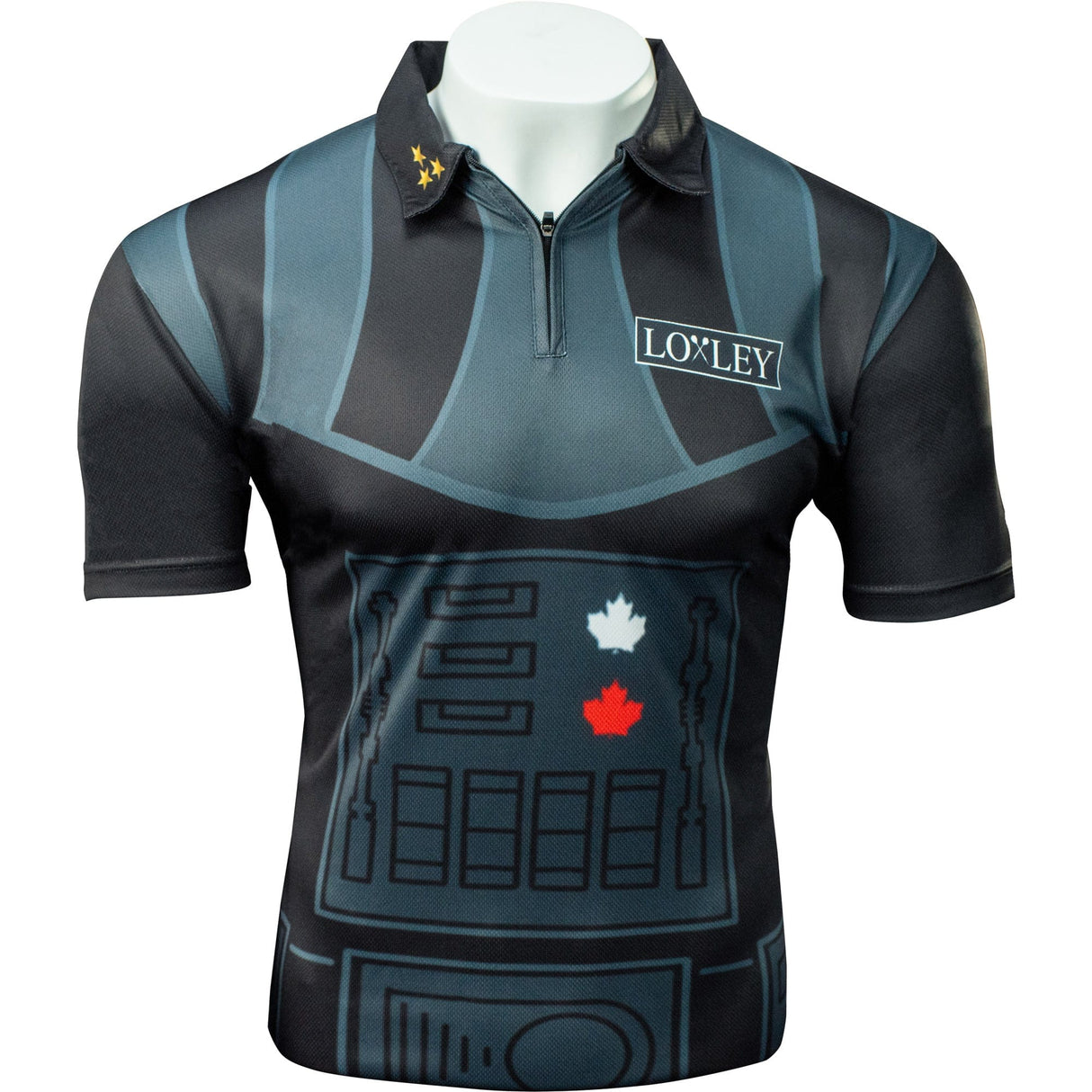 Loxley John Part Dart Shirt - Darth Maple - Black