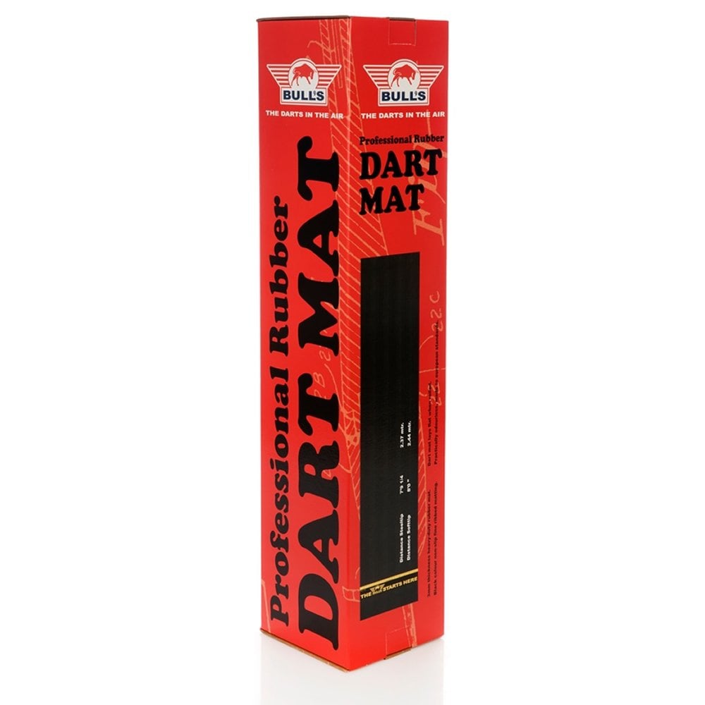 Bull Shape Mat Darts Mat Bulls Heavy Duty Rubber - 300cm X 60cm - With Built In Oche